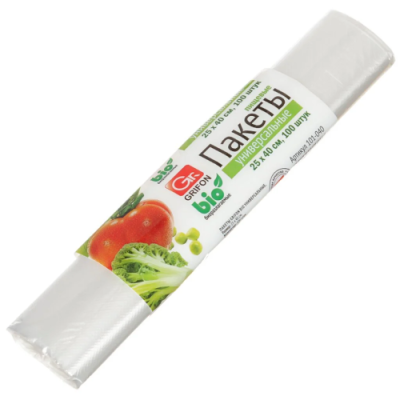 GRIFON пакеты универсальные 25*40см 100шт 101-040