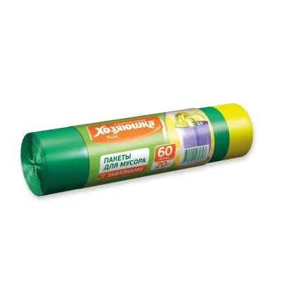 Пакеты д/мусора 60л 20шт ХОЗЯЮШКА Мила