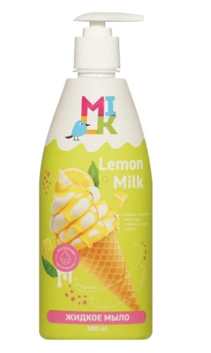 MILK мыло жидкое молоко и лимон 500мл__