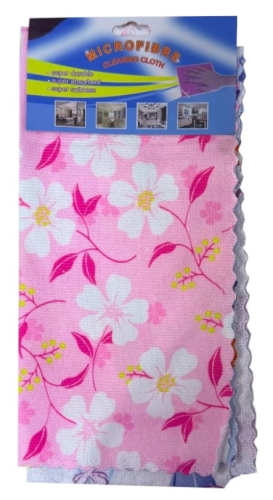 Салфетка хозяйственная микрофибра с рисунком 30*30см 3шт L 230153