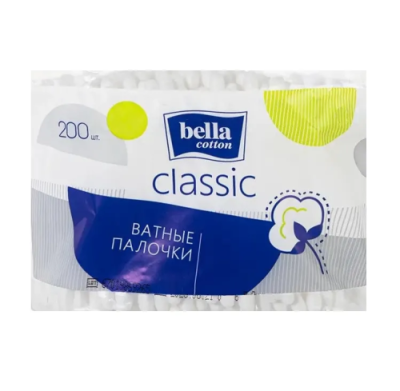 BELLA Сotton classic палочки пэ пакет 200шт