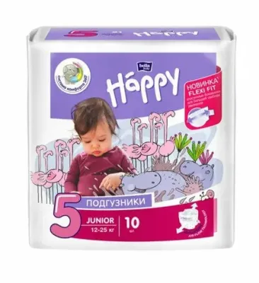 BELLA Baby happy подгузники детские оunior 12-25кг 10шт