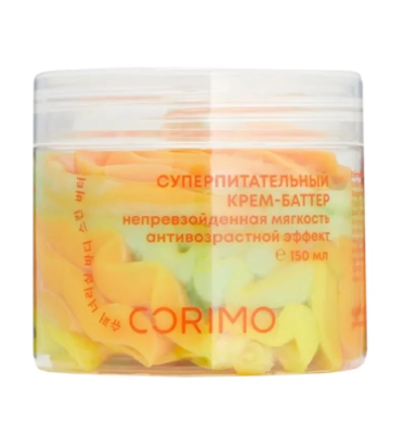 CORIMO крем-баттер д/тела суперпитательный с маслом манговой косточки и экстракт зеленого чая 150мл