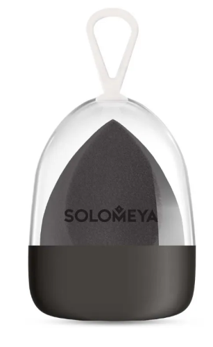 SOLOMEYA спонж д/макияжа косметический со срезом черный
