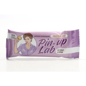 PIN UP LAB батончик глазированный печенье и крем 40г