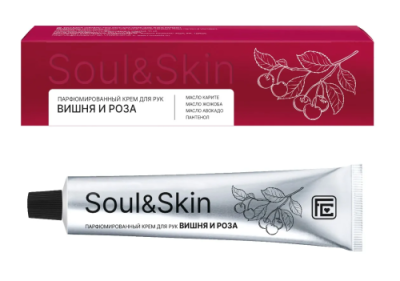 SOUL&SKIN крем д/рук парфюмированный вишня и роза 65мл
