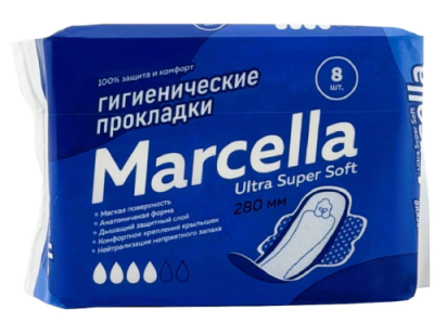MARCELLA прокладки гигиенические ультратонкие super 8шт