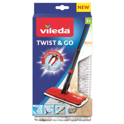 VILEDA насадка д/швабры Twist&Go 2шт 158784