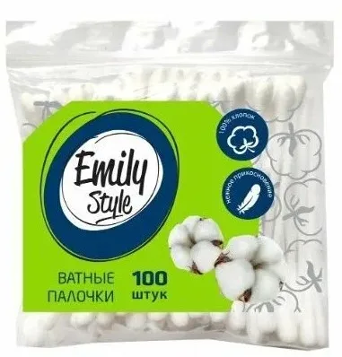 EMILY STYLE палочки ватные пакет 100шт