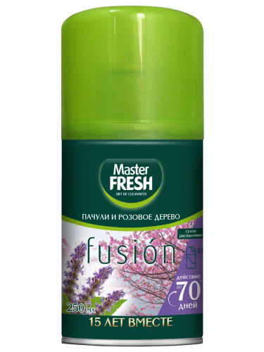 MASTER FRESH освежитель воздуха пачули и розовое дерево см.баллон 250мл