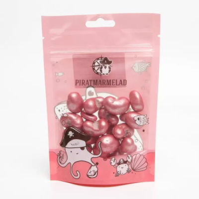 PIRATMARMELAD драже кешью в белом шоколаде со вкусом клубничного йогурта 125г_