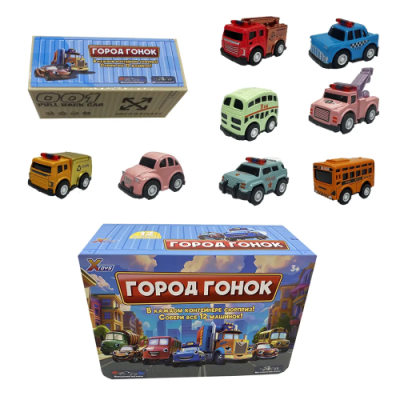 Игрушка машинка металл/пластик инерция ассорт. 1002965