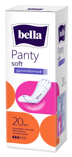 BELLA Panty Soft прокладки ежедневные удлиненные 20шт