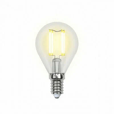 UNIEL лампа светодиодная cristal глобы LED-G45P-5W/WW/E14/CL ALC02SL_