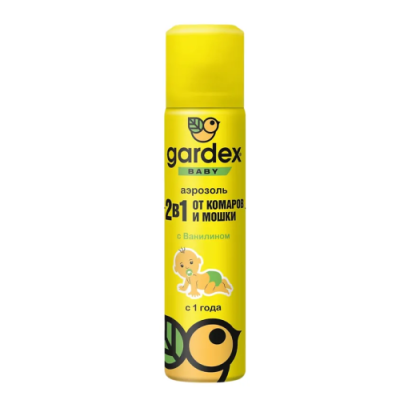 GARDEX Baby аэрозоль от комаров и мошки д/детей от 1года 80мл/24