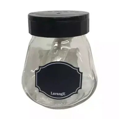 LARANGE банка д/хранения стекло меловой дизайн 260мл 00485-00872