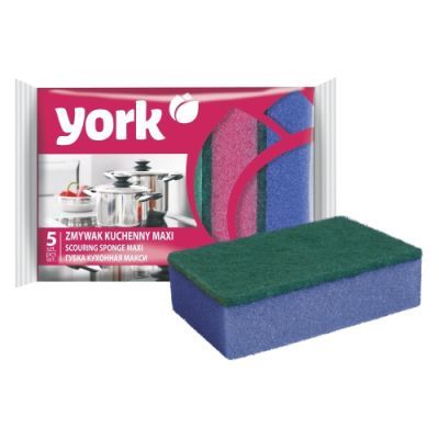 YORK губки д/посуды макси 5шт