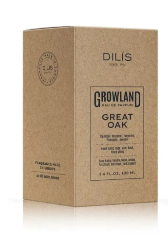 DILIS парфюмерная вода д/мужчин growland great oak 100мл