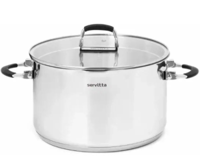 SERVITTA кастрюля с крышкой ручки-трансформеры носик д/слива terso 5,8л