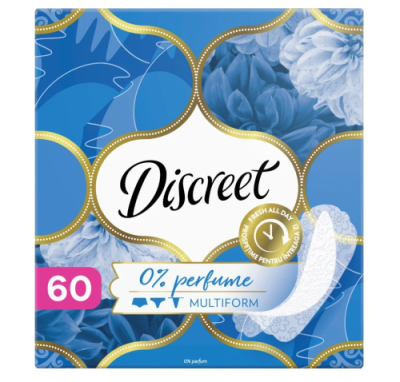 DISCREET прокладки ежедневные трио дышащие 60шт AD437/040/666