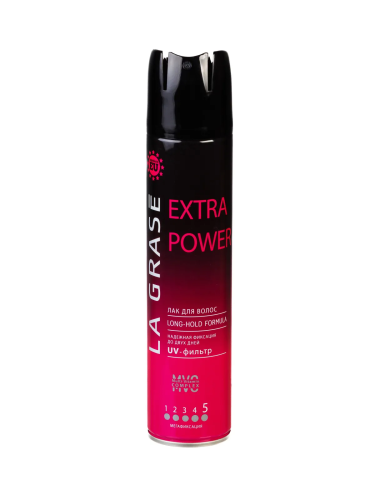 LA GRASE лак д/укладки волос extra power 250мл