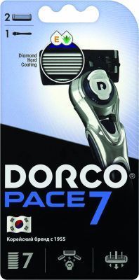 DORCO станок д/бритья pace7 муж.кассетами сменными 2шт