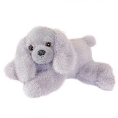 Игрушка мягкая собачка лежит цв. серый 15*30*10см 2407289009-1