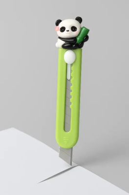 ILIKEGIFT нож канцелярский panda green