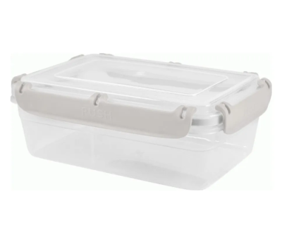 PLASTTEAM Bergen контейнер д/продуктов с защелками пепельный жемчуг 0,8л PT104310024