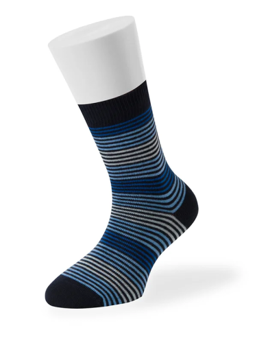 OMSA носки детские в полоску 21P11 blu scuro р.23-26