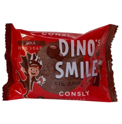 CONSLY мыло детское dino's smile с колой 90г