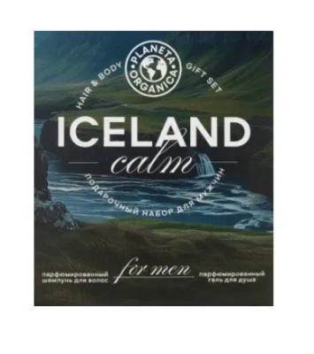 PLANETA ORGANICA набор подарочный д/мужчин Iceland calm: шампунь 250мл,гель д/душа 250мл