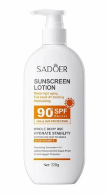SADOER лосьон д/тела солнцезащитный антивозрастной SPF90+PA++++ 220мл