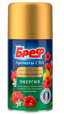 БРЕФ Ароматы СПА освежитель д/воздуха энергия 250мл