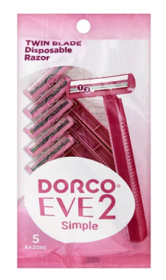 DORCO станок д/бритья одноразовый eve 2 жен. 5шт