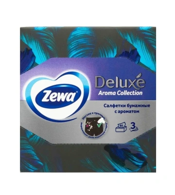 ZEWA Deluxe салфетки бумажные арома коллекция 3сл 60шт