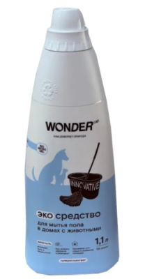 WONDER LAB экосредство д/мытья пола в домах с животными 1,1л