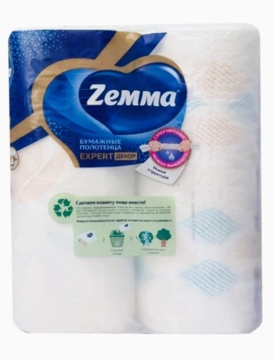 ZEMMA Expert Decor полотенце бумажное 3сл. 2 рулона