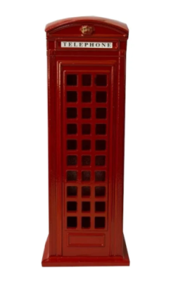 Копилка телефонная будка 6*6*12,5см 219966