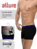 ALLURE трусы мужские боксеры ALR00010 черный/василек р.XL