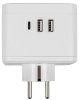 UNIEL разветвитель сетевой с/з 2 гнезда 2USB+1TYPE C 16А 3500Вт S-GES2-16SBUC WHITE