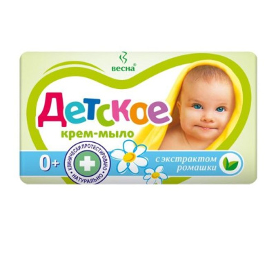 ВЕСНА мыло туалетное детское ромашка 90г