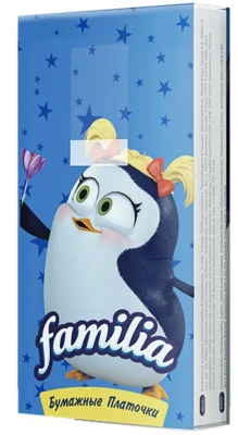 FAMILIA Сlassic платочки носовые белые 3сл. 10шт