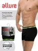 ALLURE трусы мужские боксеры ALR00010 черный/лимон р.L