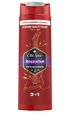 OLD SPICE гель д/душа + шампунь rockstar 400мл