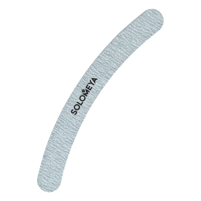 SOLOMEYA пилка д/ногтей бумеранг 100/180 curved white file ref. 260905
