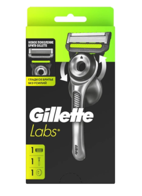 GILLETTE LABS бритва безопасная с 1 сменной кассетой