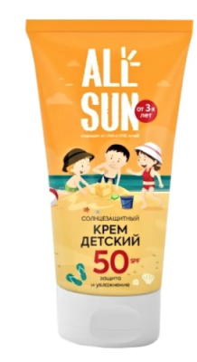 ALLSUN крем солнцезащитный детский SPF50 50мл