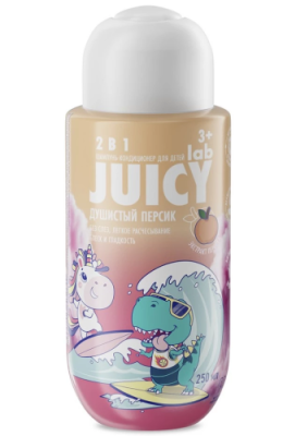SPLAT Juicy lab шампунь-кондиционер детский 2в1 персик 250мл
