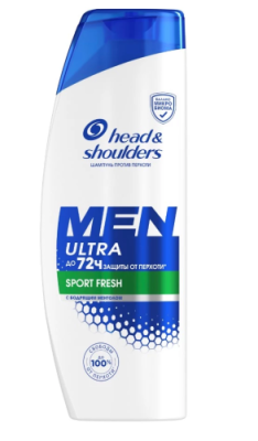 HEAD&SHOULDERS шампунь д/волос против перхоти sport fresh 360мл